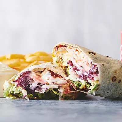 34. Durum falafel menu (V)