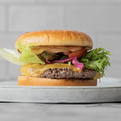 Oksekødsburger menu